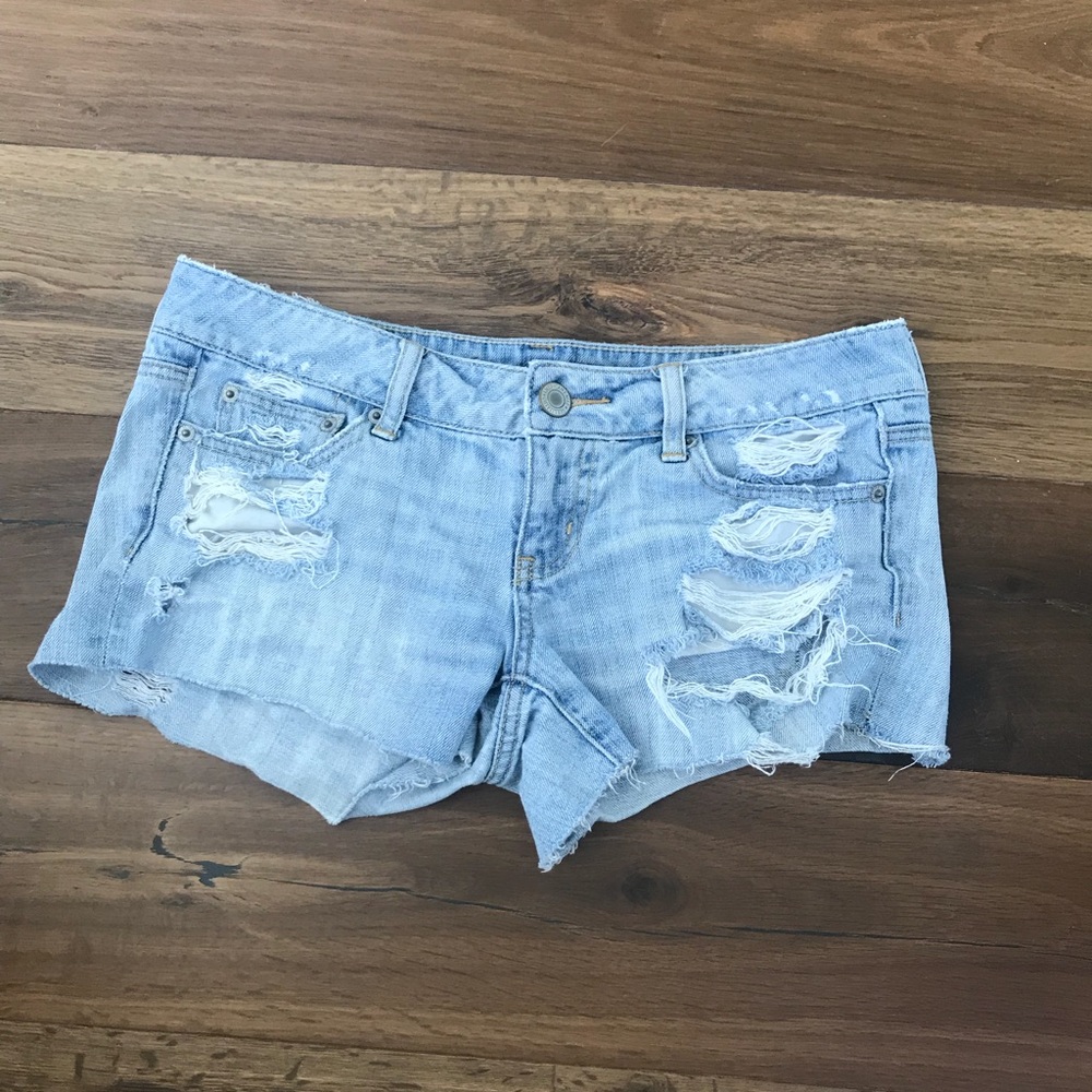 American eagle jean short shorts